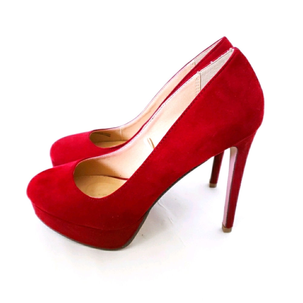 Forever 21 Heels Deep Red Platform
